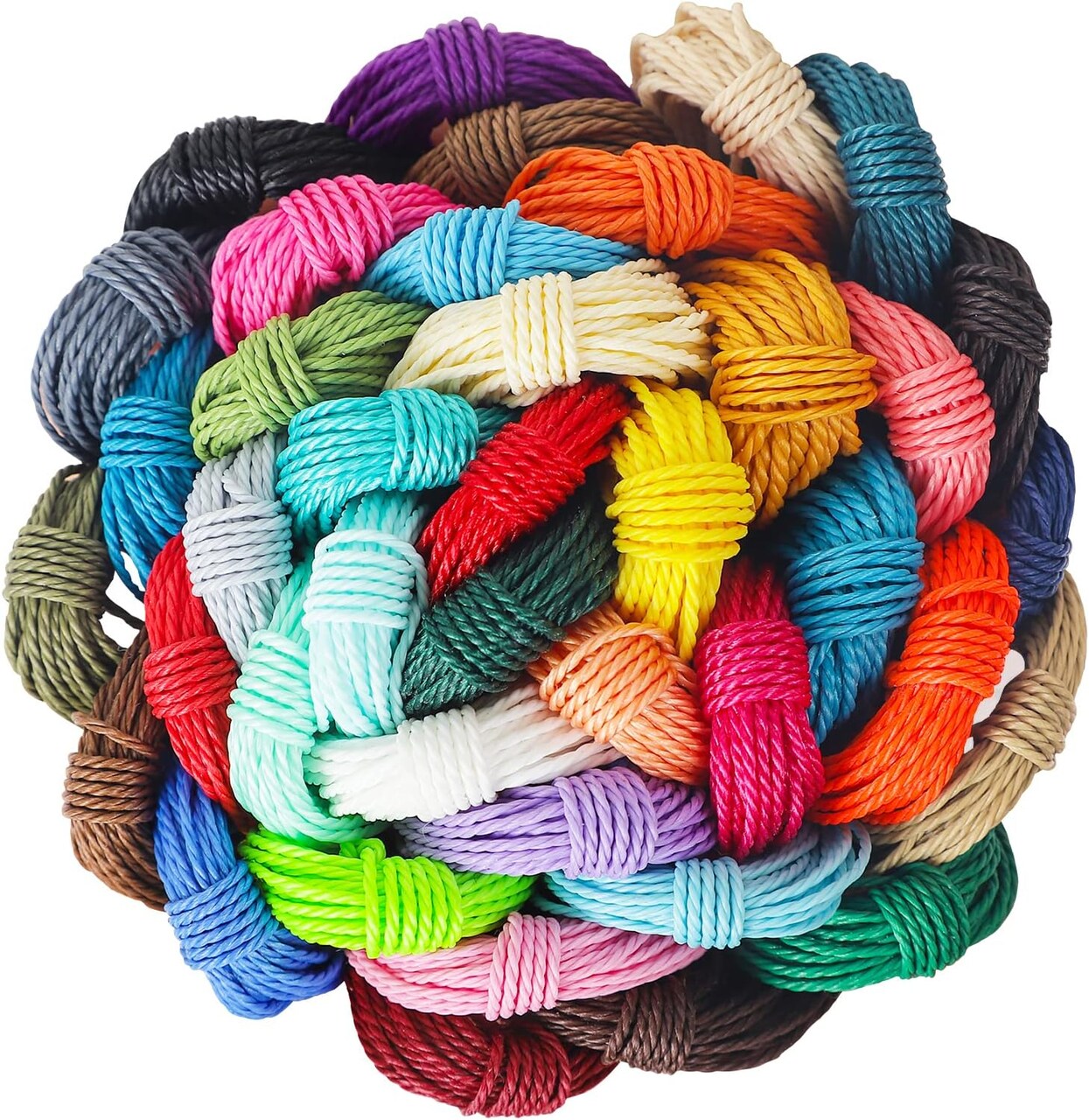 1mm 437 Yards Waxed Polyester Cord Wax Cotton String for Bracelet Making Waxed Thread for DIY Jewelry Making